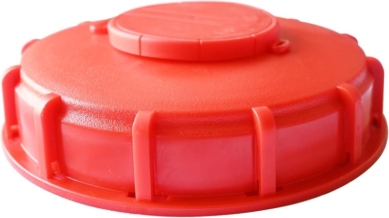 MDDEYEMEFO IBC Tote Lid Cover with Gasket, 6.5" IBC Tank Leak-Proof Design Water Liquid Tank Cap with Vent Hole for Chemical, Food, Industries Storage, Red - Image 3